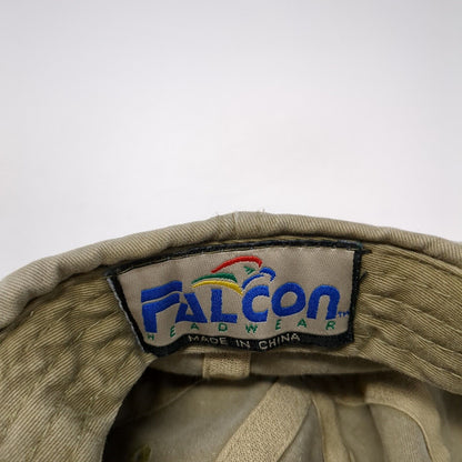 Falcon Slideback Hat Brown One Size Adjustable Leather Strap Blank