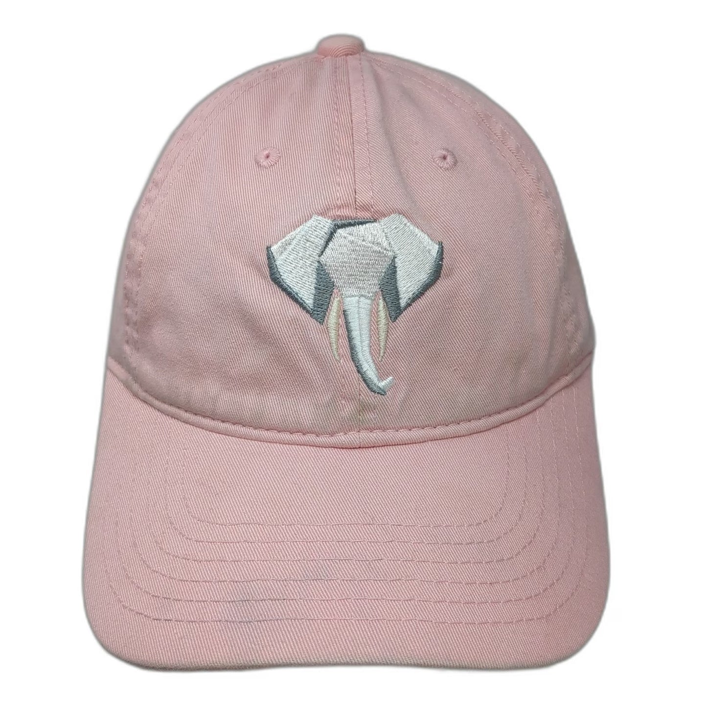 ChokLids Baseball Cap Pink OSFM Elephant Head Embroidery Adjustable Strap Hat