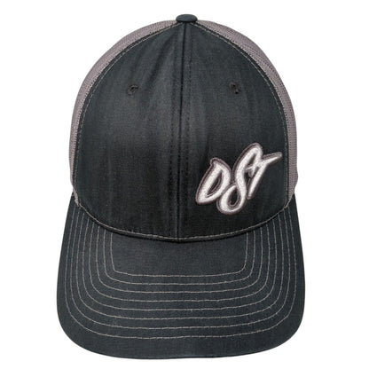 OST Snapback 112 Trucker Hat Black One Size Adjustable Mesh Back Richardson