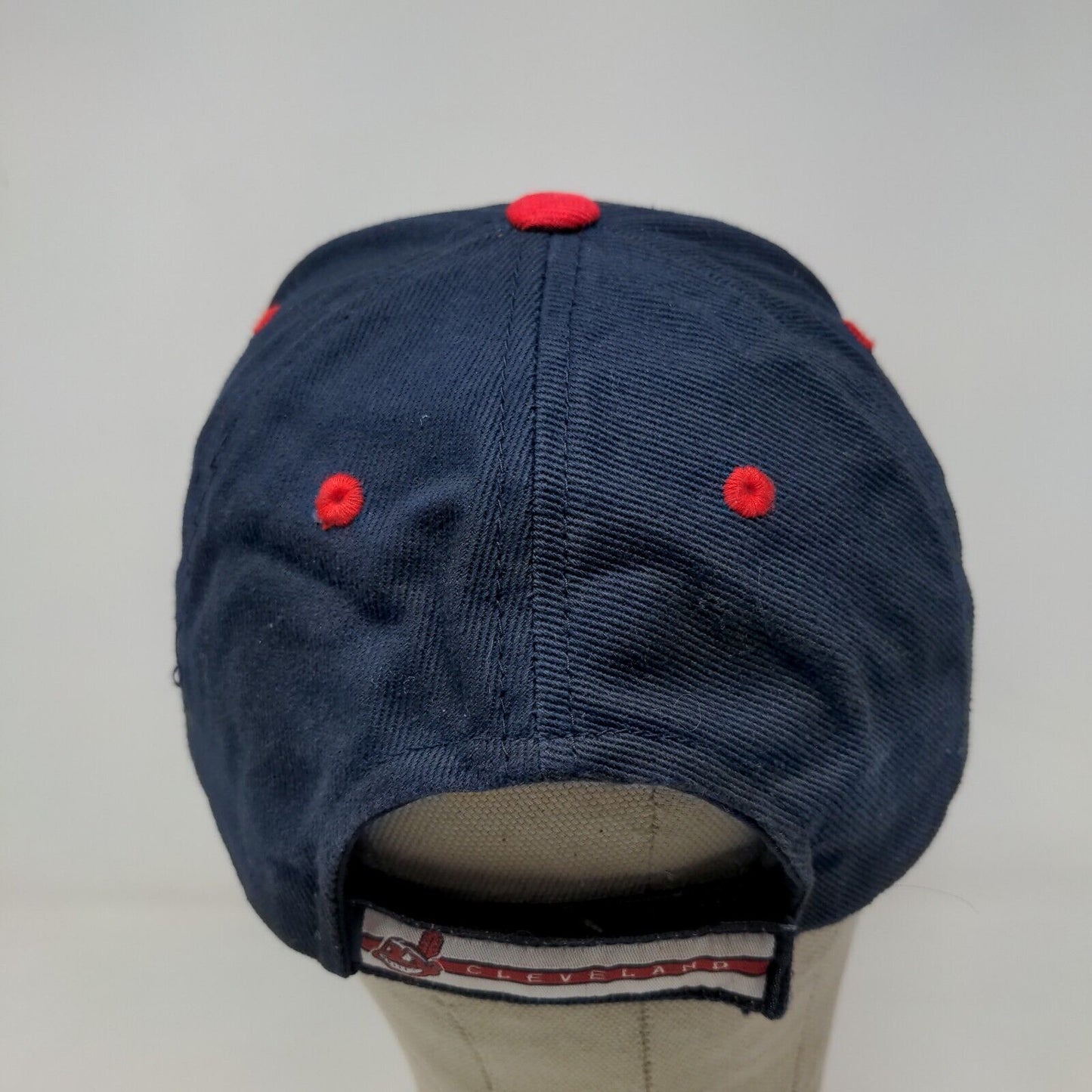 Fan Favorite Men's Strapback Hat Blue Red OSFA Embroidered Cleveland Indians