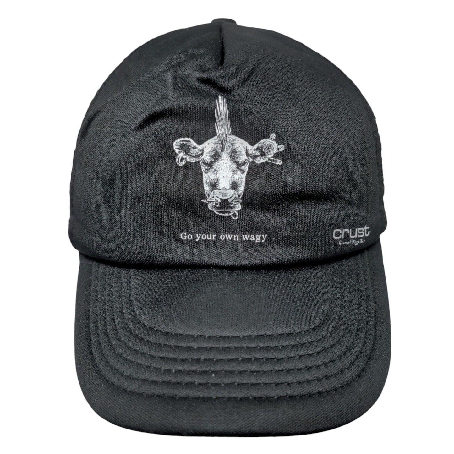 Go Your Own Wagy Mesh Back Trucker Hat Black One Size Crust Gourmet Pizza