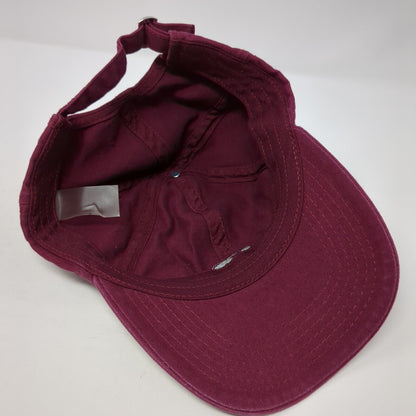 Infinity Slideback Hat Red One Size Adjustable Solid 6 Panel Outdoor