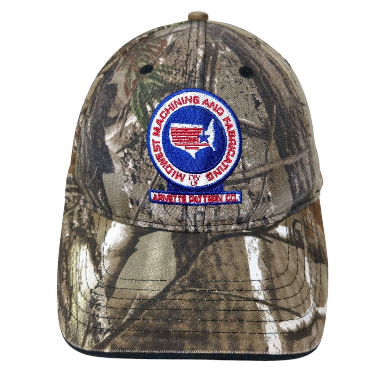 Midwest Machining & Fabricating Strapback Hat Camo One Size Cap America
