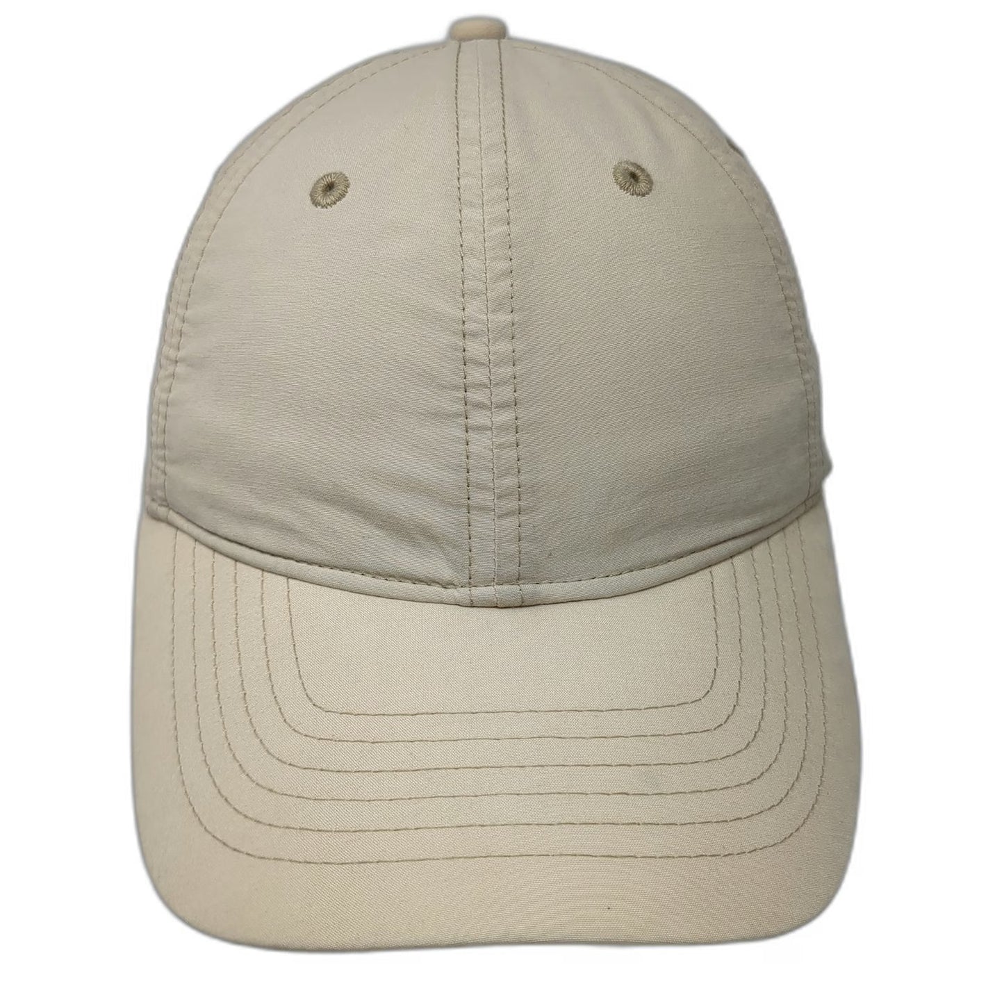 Dockers Baseball Cap Beige One Size Cotton Nylon Blend Slideback Strap Golf Hat