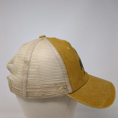 Manzanita Snapback Trucker Hat Yellow OSFM Mesh Back Salt Creek 6 Panel