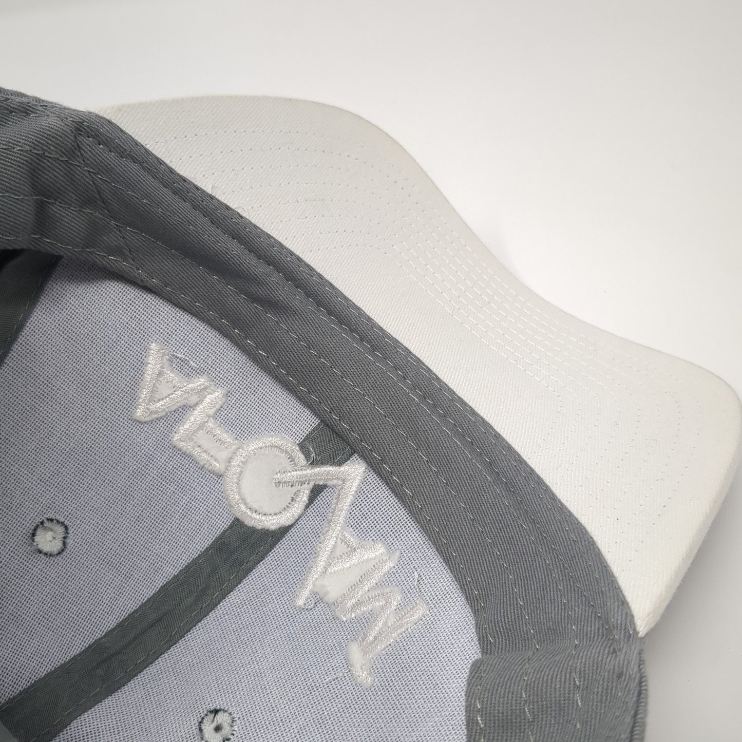 AFQAM Strapback Hat Gray One Size Adjustable Embroidered Solid 6 Panel