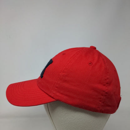 TX Slideback Hat Red One Size Adjustable Embroidered Vented Holes 6 Panel