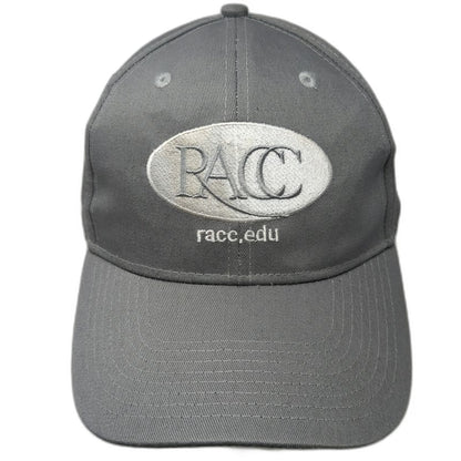 Hit Wear Baseball Cap Gray One Size RACC Embroidered Cotton Hat Strapback Logo