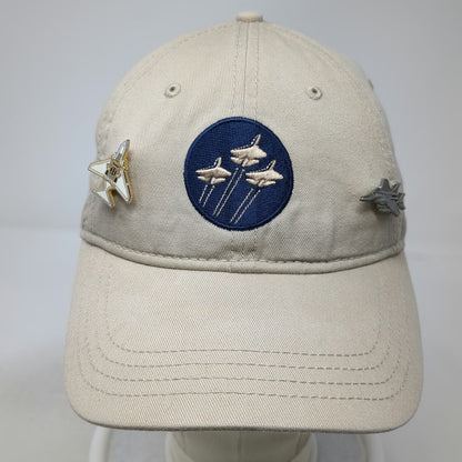 Cap America Baseball Cap Beige One Size Pima Air Space Museum Fighter Jet Hat