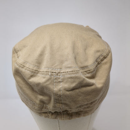 Leader Stretch Fitted Cadet Army Cap Hat Tan One Size Bow Rhinestone