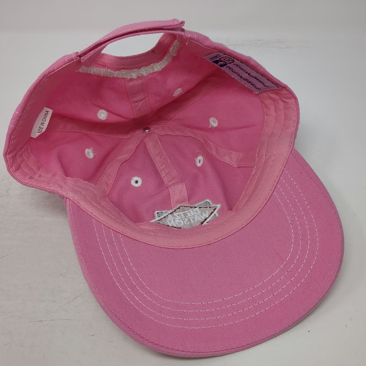 Dietz & Watson Baseball Cap Pink One Size Premium Meats Artisan Cheeses Hat