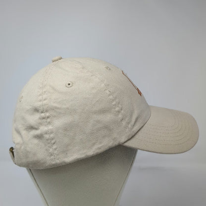 Camp Chussid Pine Trees Crest Beige One Size Baseball Cap Cotton Slideback Hat