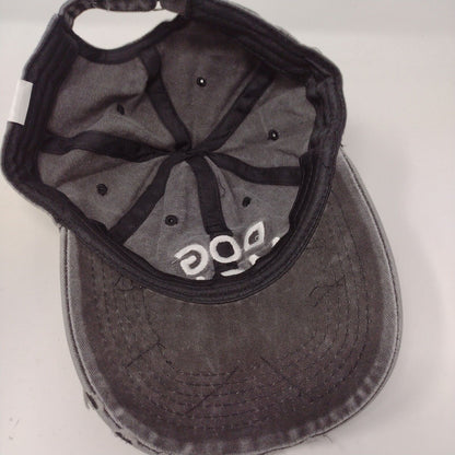 Dog Mom Slideback Hat Gray OSFA Adjustable Embroidered Vent Holes