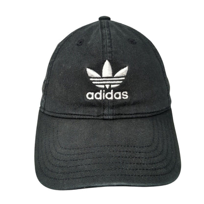 Adidas Slieback Baseball Cap Black One Size Adjustable Embroidered Trefoil