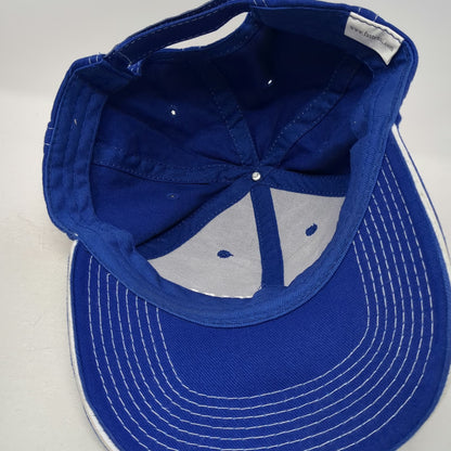 Fastenal Baseball Cap Blue One Size Contrast Stitch Sandwich Brim Logo Hat