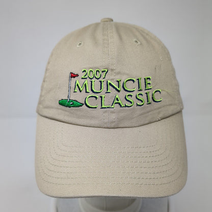 2007 Muncie Classic Slideback Hat Tan One Size Adjustable Top Of The World