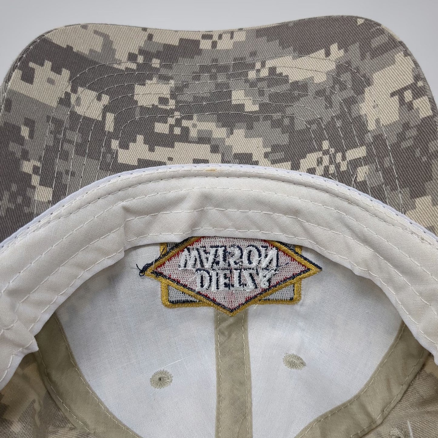 Apollo Dietz & Watson Digital Camo Hat Gray Baseball Cap OS USA Flag Embroidered