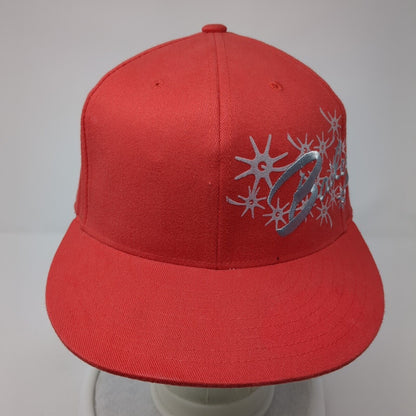 Bailey Fitted Hat Red 7 1/4-7 5/8 Embroidered Flexfit Solid 6 Panel