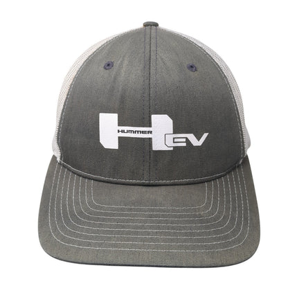 Hummer EV Snapback Trucker Hat Gray One Size Mesh Back Richardson
