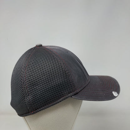 Pierce Mesh Back Fitted Hat Gray Large-XL Embroidered New Era 39Thirty