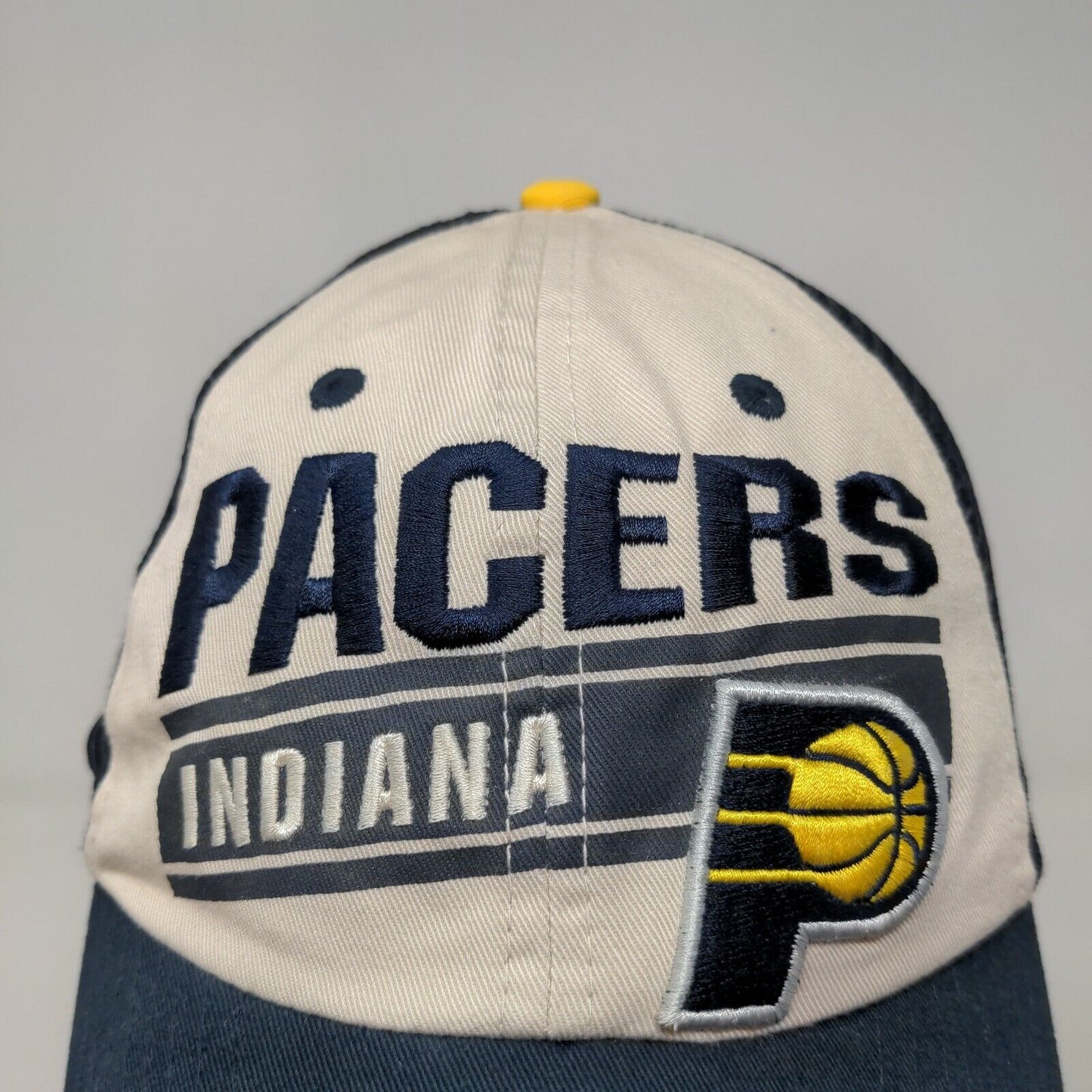 Fan Favorite Men's Snapback Mesh Back Hat Blue White OSFA Indiana Pacers