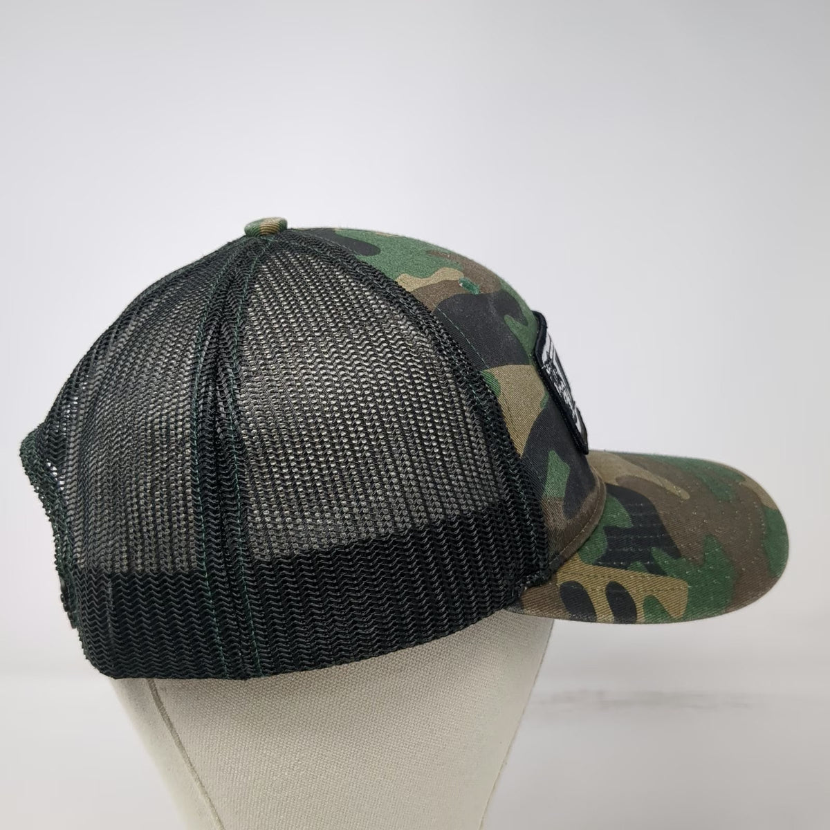 Richardson Trucker Hat Green Camo One Size Jim Dandy Brewing Snapback Mesh