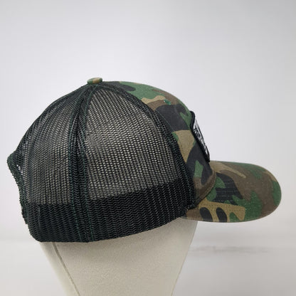 Richardson Trucker Hat Green Camo One Size Jim Dandy Brewing Snapback Mesh