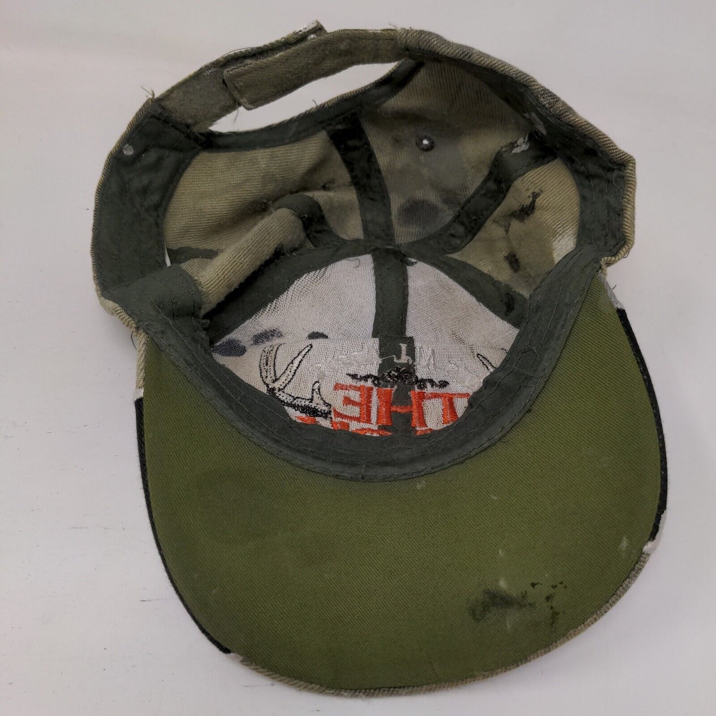 All About The Rack Strapback Hat Camo One Size Embroidered Adjustable