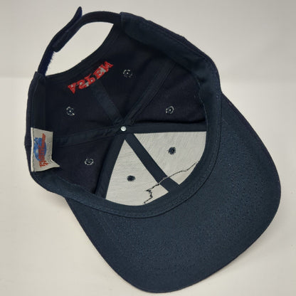 Planet Hollywood Strapback Hat Blue One Size Adjustable Embroidered Aspen Cotton