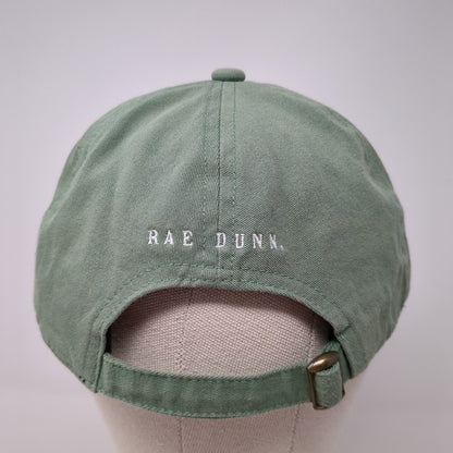 Strong Slideback Hat Green One Size Embroidered Rae Dunn Solid 6 Panel