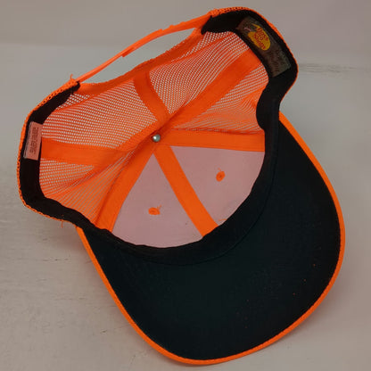 Bass Pro Shops Trucker Hat Orange One Size SHE Logo Mesh Back Snapback Hunting