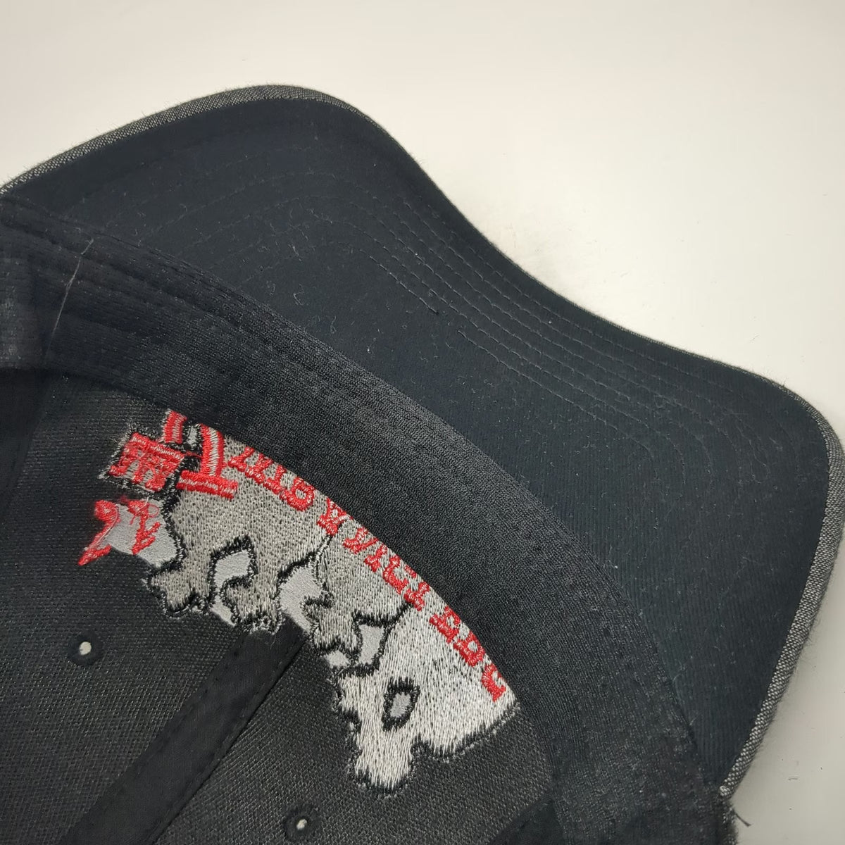 Otto Bar J Wranglers Baseball Cap Gray One Size Strapback Hat Embroidered