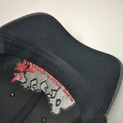 Otto Bar J Wranglers Baseball Cap Gray One Size Strapback Hat Embroidered