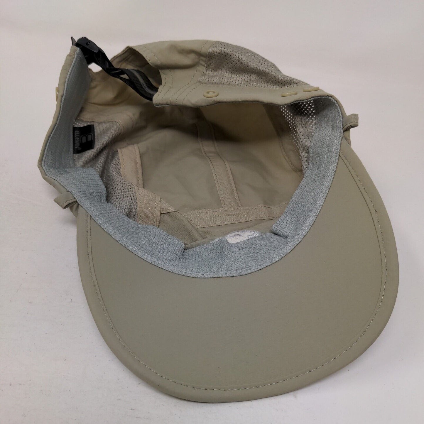 Ellewin UPF50+ Slideback Running Cap Tan One Size Adjustable Breathable Mesh