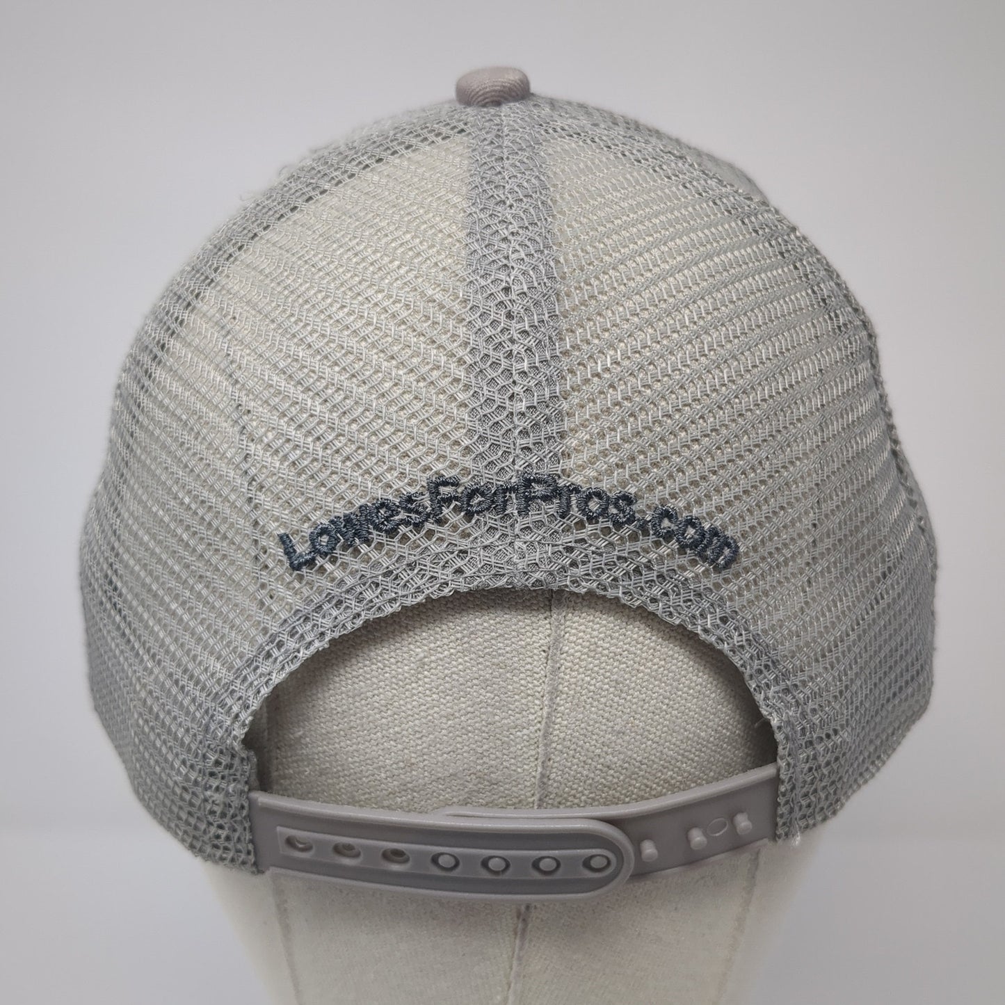 Lowe's 4 Pros Snapback Trucker Hat Gray One Size Mesh Back Adjustable