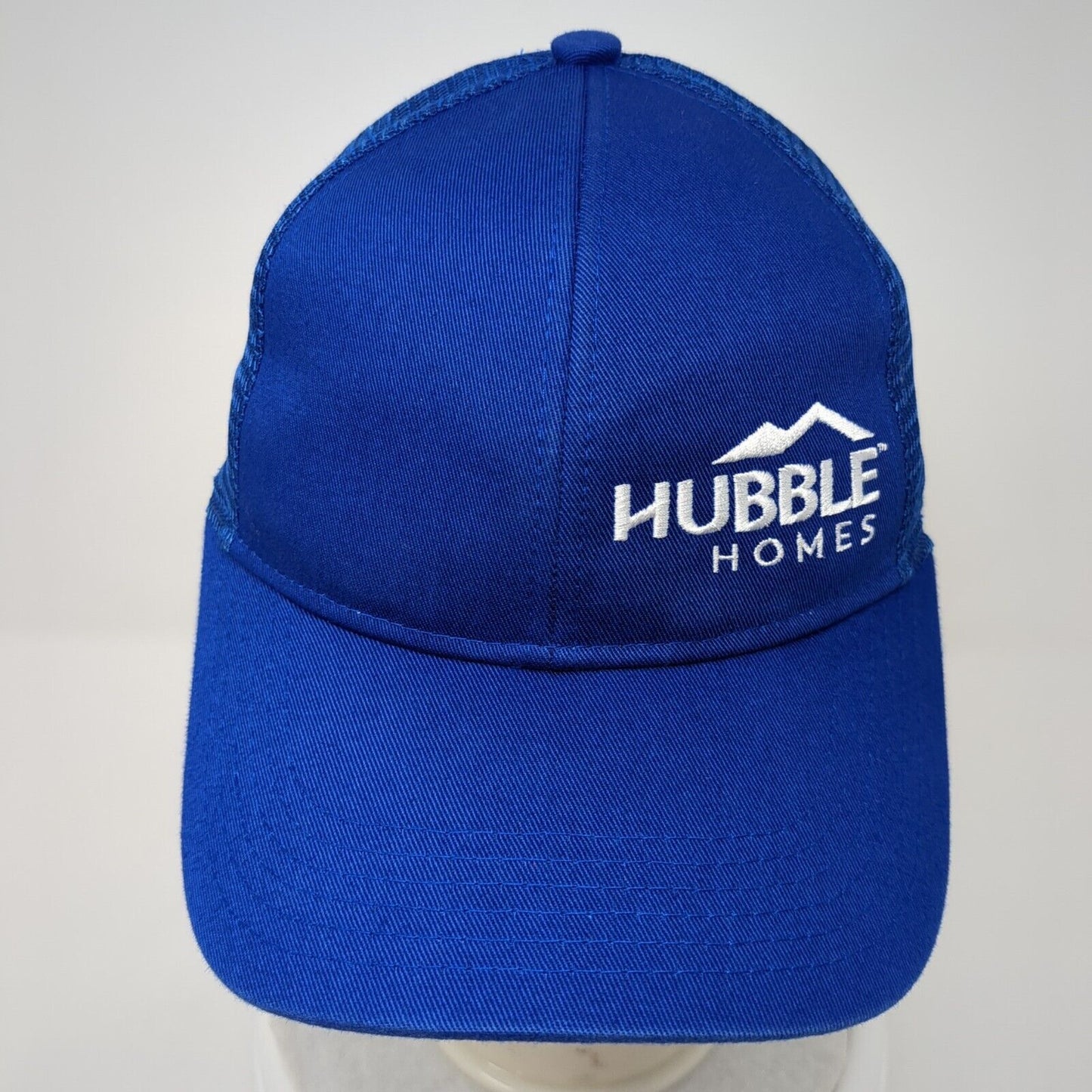 Hubble Homes Strapback Mesh Back Trucker Hat Blue One Size Adjustable