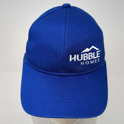 Hubble Homes Strapback Mesh Back Trucker Hat Blue One Size Adjustable