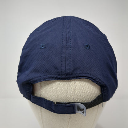 Mission Strapback Hat Blue One Size Adjustable Wet To Cool 6 Panel