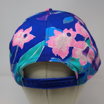 Nissin 5 Panel Blue Floral Albertsons Logo Rope Snapback Hat One Size Grocery