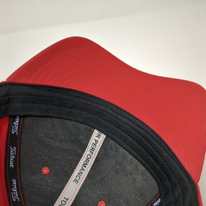 Titleist Boise High Slideback Hat Red One Size Adjustable Embroidered