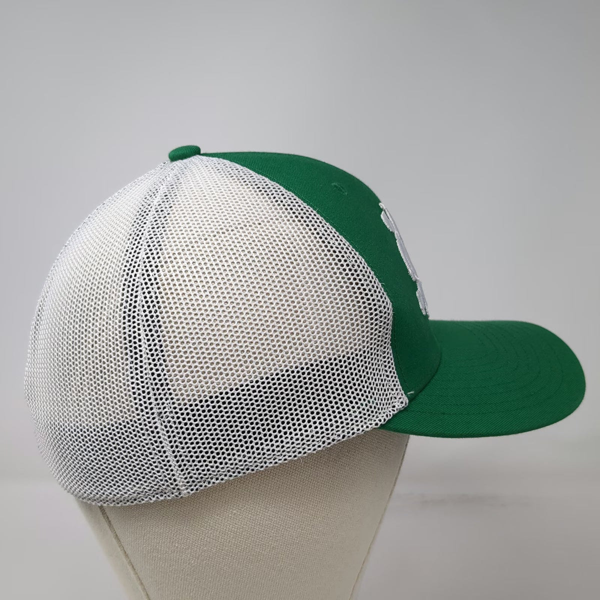 '47 Green White Baseball Cap One Size Mesh Back Snapback Golf Fights Cancer Hat