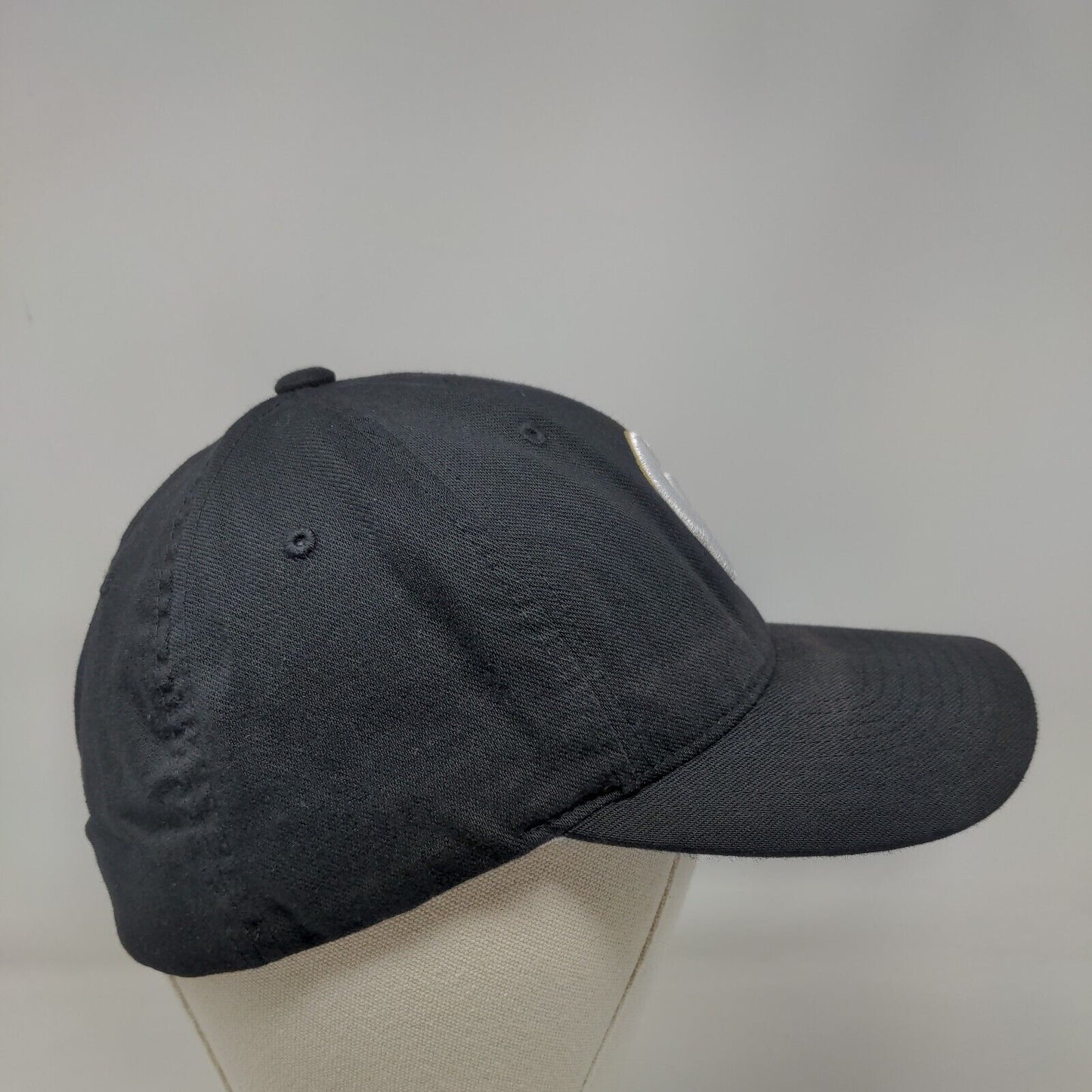 CC Fitted Hat Black M-L Embroidered Pro 185 Flexfit ProCotton Richardson