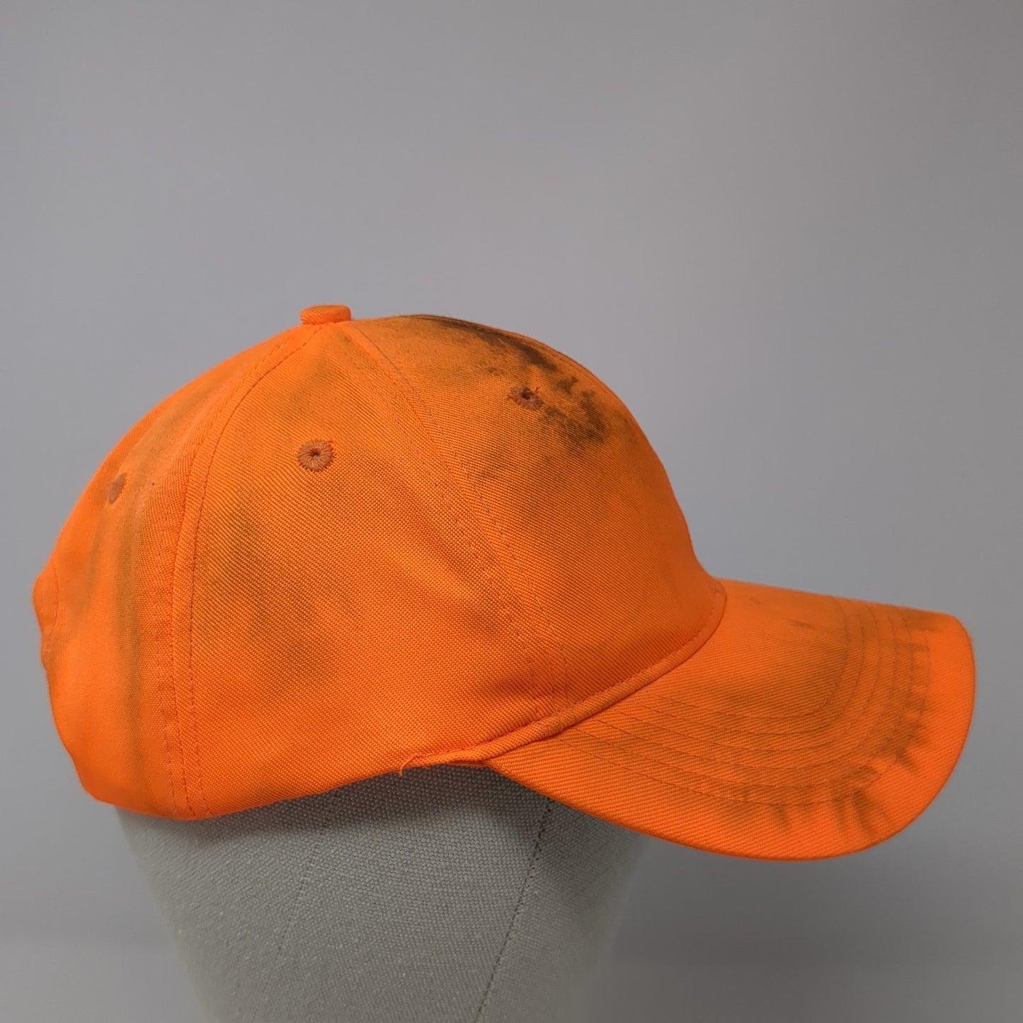 Signatures Snapback Hat Orange One Size Adjustable Lightweight Blank