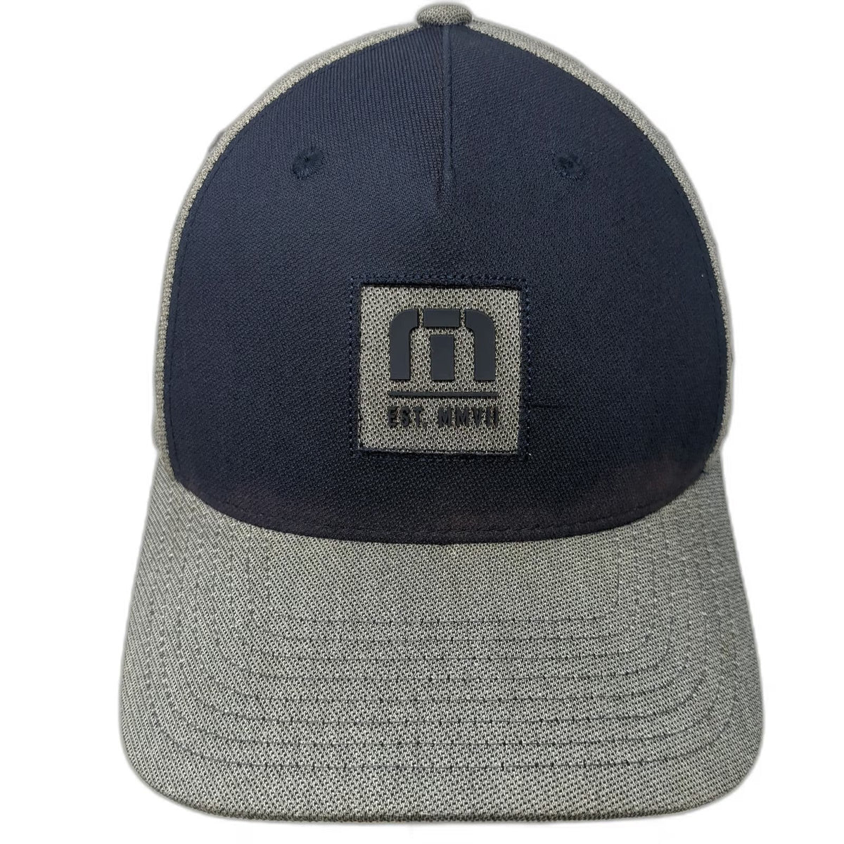 TravisMathew Baseball Cap Gray Blue XL Flexfit Golf Club California Hat
