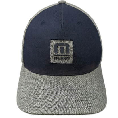 TravisMathew Baseball Cap Gray Blue XL Flexfit Golf Club California Hat
