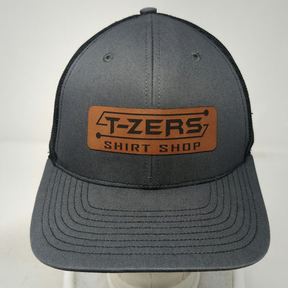 Richardson Trucker Hat Gray One Size Snapback T-Zers Shirt Shop Patch Mesh 112