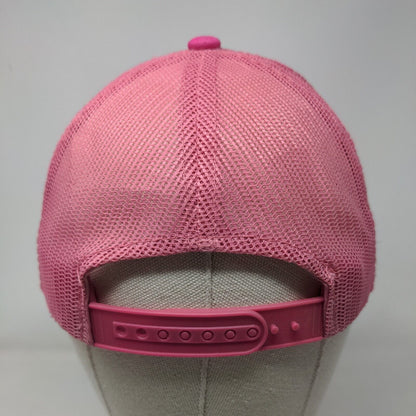 Bass Pro Shops Fishing Snapback Mesh Back Trucker Hat Pink OSFM Outdoor