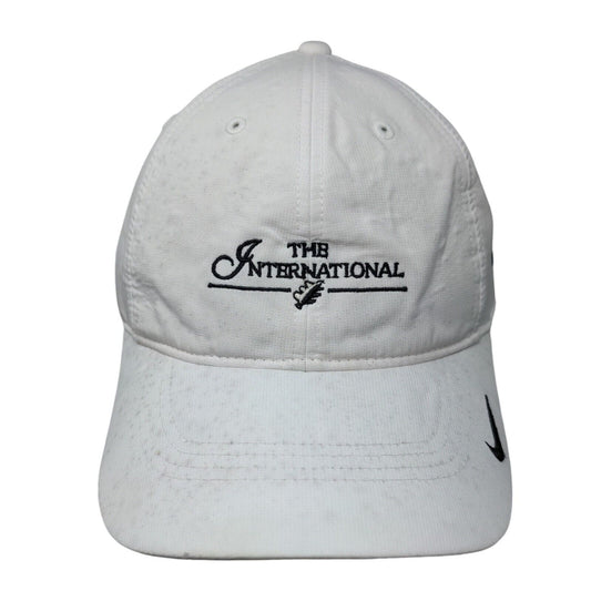 The International Strapback Hat White OSFM Embroidered Nike Golf