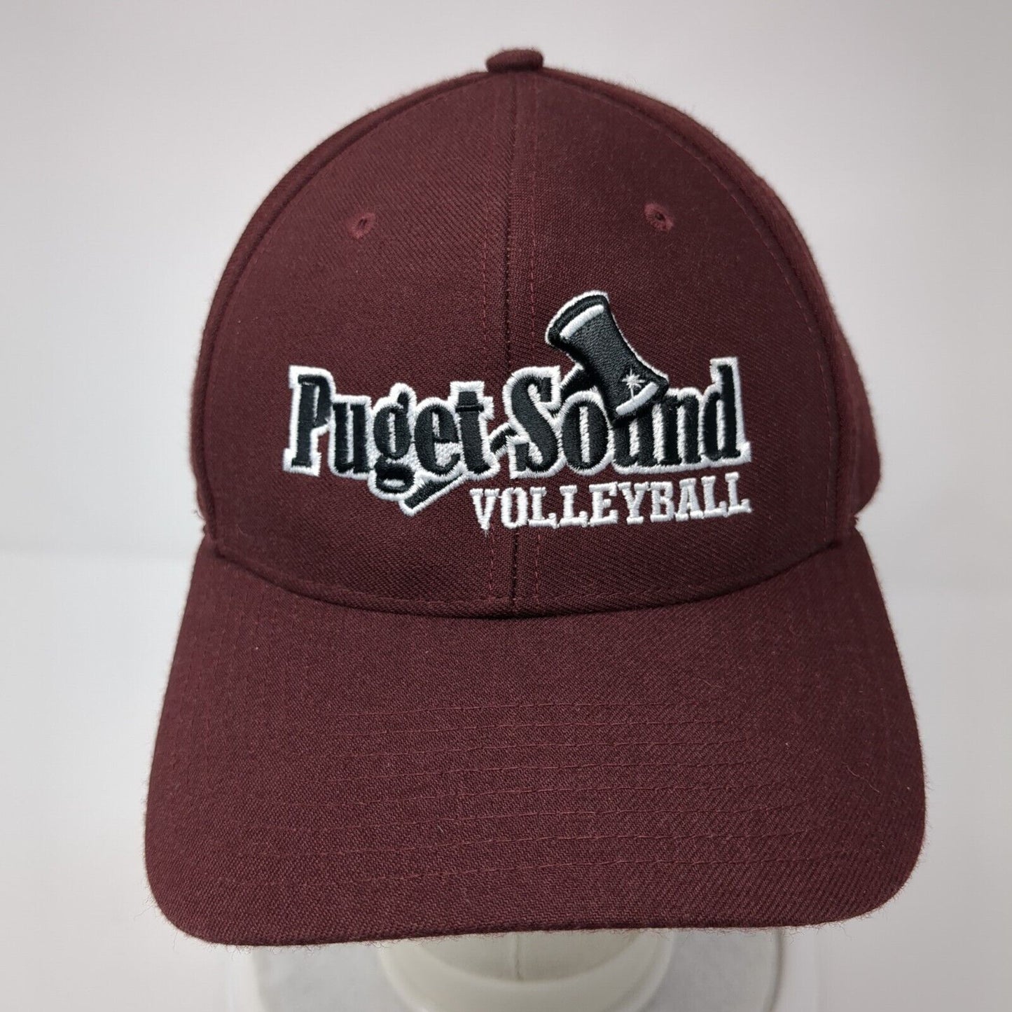 Puget Sound Volleyball Loggers Strapback Hat Red M/L Adjustable Richardson