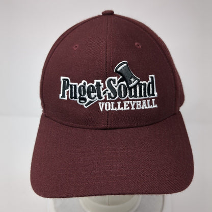 Puget Sound Volleyball Loggers Strapback Hat Red M/L Adjustable Richardson
